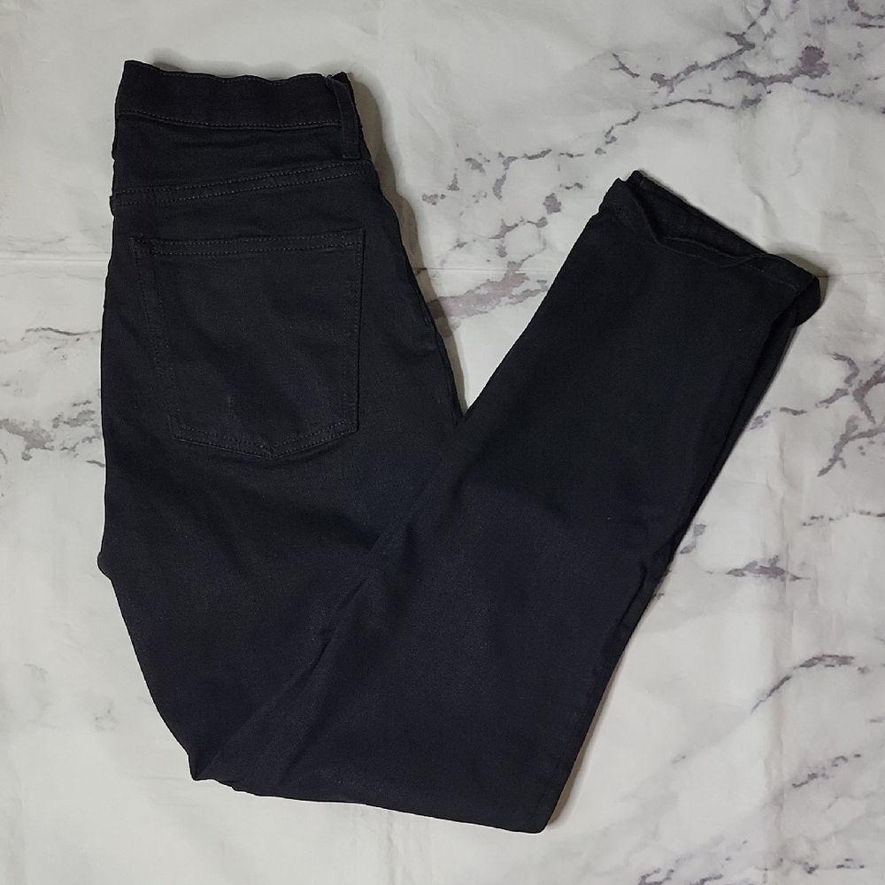 Everlane Women's Black High Rise Straight Jeans